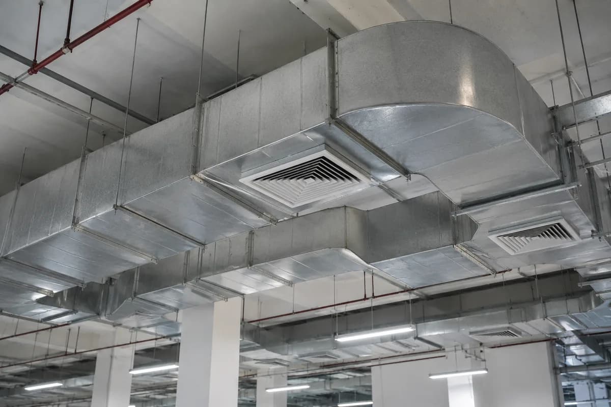 Central chilled water plant room equipment